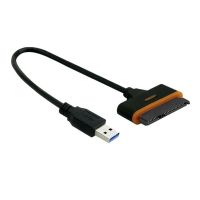 USB กับ SATA อะแดปเตอร์แผ่นฮาร์ดไดรฟ์ USB 3.0และชนิด C ไปยังสายแปลงสัญญาณ SATA III สำหรับ2.5 SSD ไดรฟ์ฮาร์ดดิสก์ SATA 7 + 15/22Pin