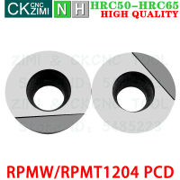 RPMW1204 PCD RPMT1204 PCD เพชรแทรกมิลลิ่งแทรกเครื่องมือ CNC โลหะกลึง Indexable เครื่องมือ RPMW RPMT 12สำหรับทองแดงอลูมิเนียม