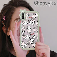 เคส Chenyyyka สำหรับ Xiaomi Redmi 9A เรดมี่เคส9I ลายการ์ตูนน่ารักรูปวัวเคสมือถือโปร่งใสกันกระแทกน่ารักเคสเคสนิ่มแบบใสป้องกันซิลิโคนลาย