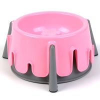 Pet Slow Food Feeder Height Adjustable Lovely Cake Shape Durable Multifunctional 2 In 1 Pet Bowl 4 Kinds Of Height Bowl