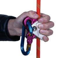 15KN Rock Climbing Ascender Rope Grab Ultralight Fall Protection Device Ropes Riser Carabiner Adjust Gear Outdoor Climbing Tool