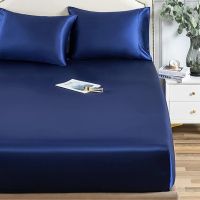 【hot】！ High-end Rayon King Fitted Sheet Luxury Bed Sheets Bedsheet No Pillowcase