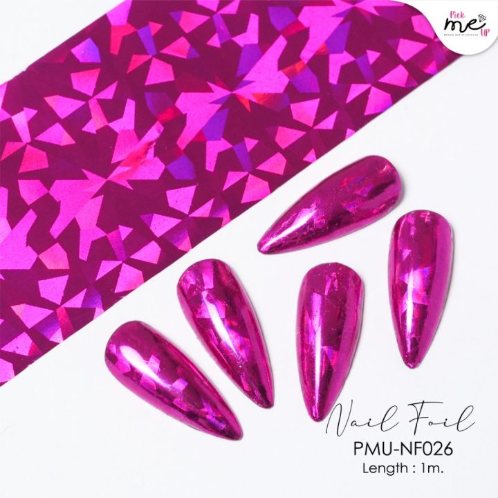Nail Foil ฟอยล์ติดเล็บ Pink NF026
