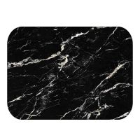 Doormat Kitchen Carpet Anti-Slip Waterproof Nordic Style Marble Map Polyester Rubber Bottom Bathroom Floor Dustproof Mats 48224