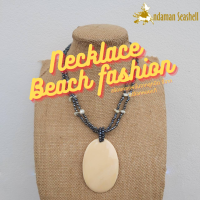 Andaman seashell สร้อยคอเครื่องประดับ Beach fashion จากลูกปัด จี้จากเปลือกหอยแท้ 3-24 Ova