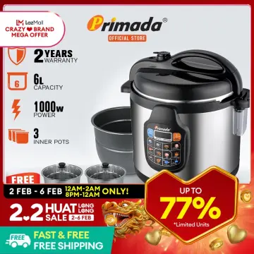 Primada pressure discount cooker 6 liter