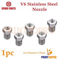 3D Spare Part V6 Stainless Steel Nozzle 0.2, 0.3, 0.4, 0.5, 0.6,0.8,1.0 For 3d Printer