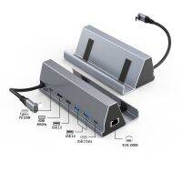 DDRR ที่ชาร์จอย่างรวดเร็ว RGB สำหรับสตีมเด็คประเภท C ฮับชาร์จสถานีฐานวางทีวีฮับ USB ตัวแปลงวิดีโอ