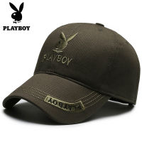 PLAYBOY หมวกเบสบอลผ้าฝ้ายหมวกกันแดดกีฬากลางแจ้งผู้ชายและผู้หญิงสี่ฤดูกาลคลาสสิกเกาหลีป่าสบายๆกีฬาหมวก