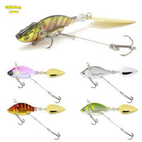 Shininglove VIB Fishing Lures Tail Spinners Metal Lure Blade Baits For Bass Long Cast Trout Pike Freshwater Saltwater 44mm/13.6g