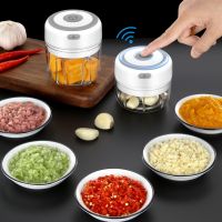 【CC】❅❉  Electric Garlic Grinding 30W USB Charging Press Food Vegetables Cutter Meat Grinders Gadgets pepper corn