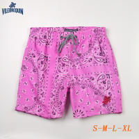 2023 New Original Spot Leisure Printed Turtle Vilebrequin Shorts Men Surfing Beach Pants Pink V04