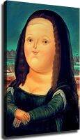 Fernando Botero Mona Lisa สามารถขมโปสเตอร์แบบพิมพ์ HD ภาพวาดภาพแต่งบ้านการตกแต่งผ้าใบศิลปะห้องนอนห้องครัว