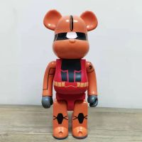 Bearbrick 400% รุนแรงหมีโคนันสีฟ้าสูงเครื่องประดับของขวัญแฮนด์เมดอินเทรนด์เคลือบตุ๊กตา