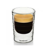 Nespresso Coffee Cup Double Wall Glass Coffee Mug Clear Insulated Espresso Cups 85/150/350ml Heat-resistant Tea Cup Lead-free Glass
