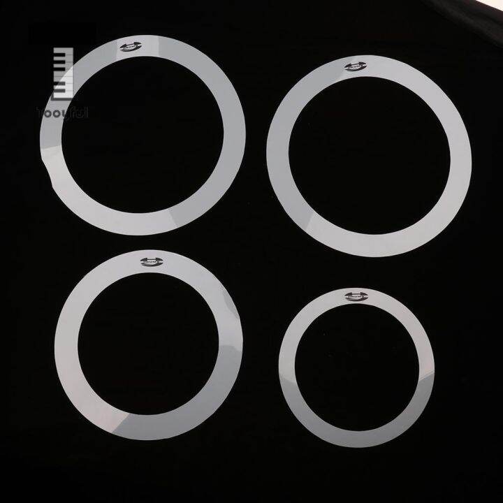 tooyful-1-pack-4pcs-drum-muffler-dampening-rings-bass-drum-tone-control-ring-eliminate-overtone-for-drum-player-percussion-parts