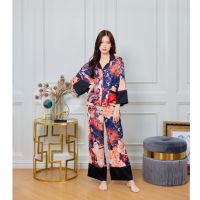 ชุดนอน Muslin pajamas  ชุดนอน  ซาติน Silk Satin ผ้านุ่มลื่น ใส่สบาย ( รุ่น P941,T941,N941)