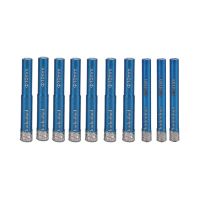 5 PCs 5/16 Inch 8mm + 5 PCs 3/8 Inch 10mm Diamond Coated Drill Bit for Tile Marble Glass Ceramic Hole Saw Drill Core Bit