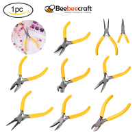 1 pc Long Needle Chain Nose Pliers for Crafts Jewelry Making Bending Wire Supplies Yellow 5.71inch