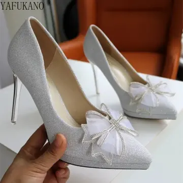 Wedding Blog в Instagram: «If you had to choose one sparkly heels, which  one would you choose? ✨ أي كعب بتختاري م… | Silver platform heels, Heels, Shoes  heels prom