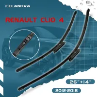 【Quick Delivery99】 CELANOVA ใบปัดน้ำฝนรถยนต์สำหรับ Renault Clio 4 2012 2018 26 Quot; 14 Quot; ใบปัดน้ำฝนยางกระจกหน้ารถ