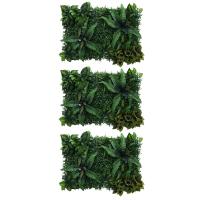 3X Artificial Grass DIY Miniature Lawn, Garden Ornament, Green A