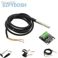 DS18B20 Stainless Steel Package 1/2/3/5Meter 100/200/300/500CM Waterproof 18b20 Cable Probe Temperature Sensor