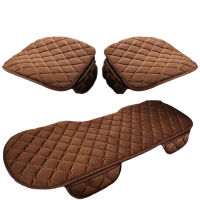 Dewtreetali 3PcsSet Car Supplies Square Style Luxurious Warm Car Seat Cover Cushion Winter Universal Front Back Seat Covers