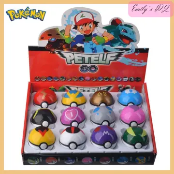 12 Styles Pokemon Ball, Anime Figure Pikachu Charmander Litten