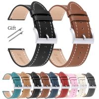 lipika Genuine Leather Strap for Samsung Galaxy Watch5 4 3 Quick Release Vintage Soft Watchband Watch Accessories 18mm 20mm 22mm 24mm