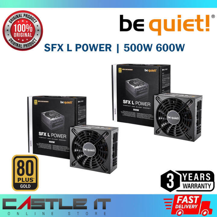 BE QUIET! SFX-L 600W 500W 80 PLUS GOLD SFX Mini Small Full Modular ...