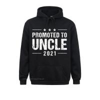 Promoted To Uncle 2021 Funny Uncle Design Soon To Be Uncle Hoodies 2021 New Family Long Sleeve Boy Sweatshirts Party Clothes Size Xxs-4Xl