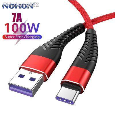 7A 100W Type C USB Cable Fast Charge For Huawei P40 P30 Mate 40 30 Honor 60 Pro Oneplus Fast Charging USB C Charger Data Cord 3m
