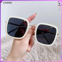 CHANG UV400สี่เหลี่ยมอินเทรนด์ผู้หญิงแว่นตากันแดดแว่นตากันแดดขนาดใหญ่สตรีทแว่นตาผู้ชาย