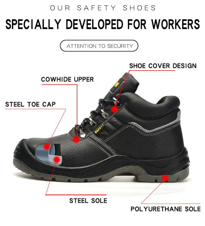 SAFETY SHOES steel toe (065) OXYN or JMS | Lazada PH