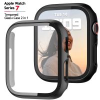 เคสสำหรับ Apple Watch 7ขนาด45มม. 41มม.,อุปกรณ์เสริมสำหรับ PC เคสป้องกันหน้าจอกันชนป้องกันสำหรับ Apple Watch Series 7