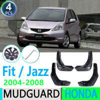 สำหรับ Honda Fit Jazz Hatchback Hatch 2004 ~ 2008 2005 2006 2007 Mudguard Mud Flaps Guard Splash Flap Mudguards รถอุปกรณ์เสริม