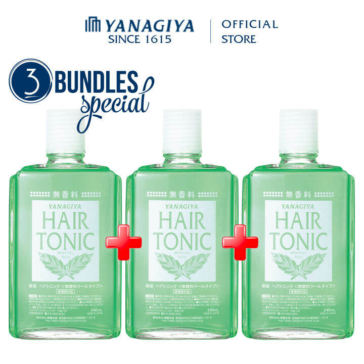 [Bundle Of 3] Yanagiya Hair Growth Tonic 240ML Lazada