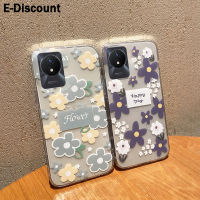 เคสโทรศัพท์สำหรับ VIVOY02เคสซิลิโคนลายดอกไม้กรอบโทรศัพท์ VIVO Y02ปกหลังแบบนิ่ม