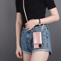 Nana Ko สายคล้องไหล่ P40ไลท์,P30 30 Pro มีซิป Dompet Koin คาดลำตัวเคสโทรศัพท์สี่เหลี่ยมสำหรับ Huawei Mate 20 Lite Mate กระเป๋าเก็บบัตร