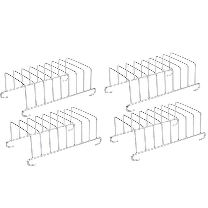 4 Pcs Toast Bread Rack Holder 8 Slice Holes Tool Cooling Grid Bread
