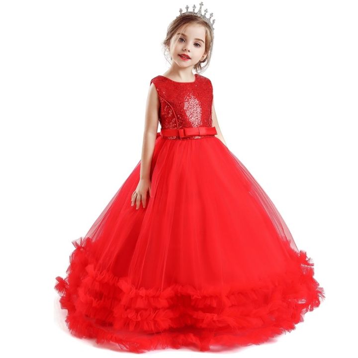 jeansame-dress-ปีใหม่สีแดงเครื่องแต่งกายสาวแต่งตัวคริสต์มาสชุดเจ้าหญิงชุดแต่งงานเลื่อม-vestido-เด็กแต่งตัวสำหรับสาววัยรุ่น