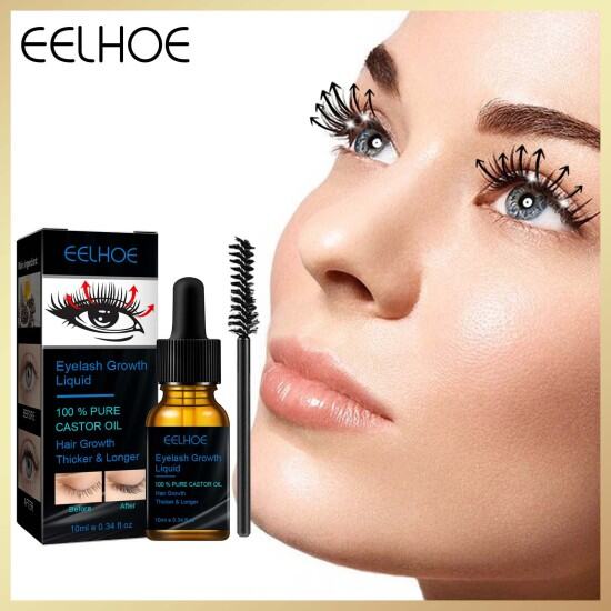 Eelhoe dầu thầu dầu mascara dầu thầu dầu tự nhiên serum mọc lông mi tinh - ảnh sản phẩm 1