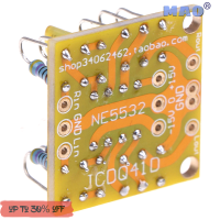 Maoyuanxing Dual OP Amp แผ่นพรีแอมป์ DC ขยาย PCB สำหรับ NE5532 OPA2134 OPA2604 AD826