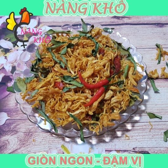 Freeship toàn quốc từ 99k 1kg khô gà lá chanh loại ngon giòn ngon đậm vị - ảnh sản phẩm 2