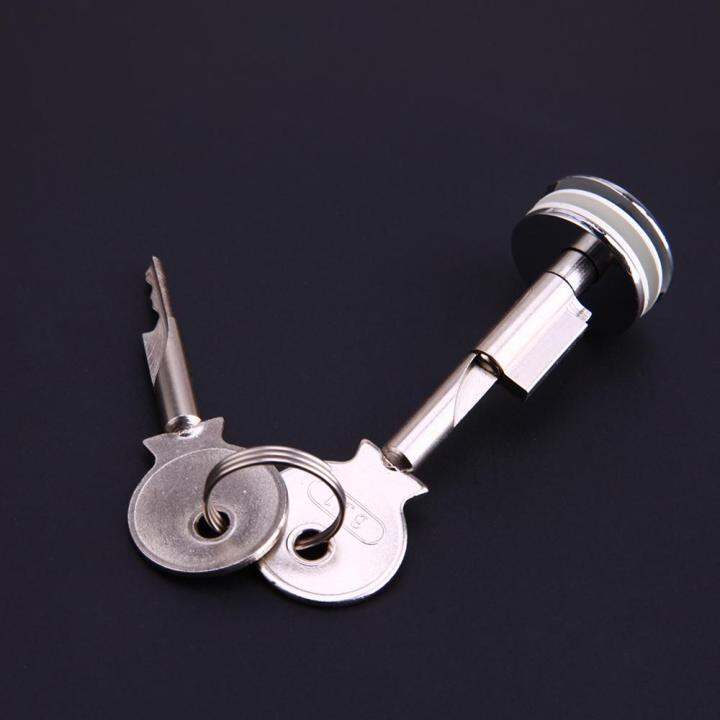 Zinc Alloy Glass Lock Showcase Push Glass Display Cabinet Door Cylinder Locks Sliding Glass Push 