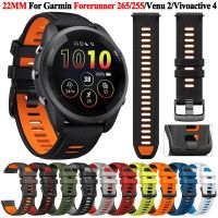 For Garmin Forerunner 265 Official Watch Band for Forerunner 255 Venu 2 Vivoactive 4 Strap 22mm Original Style Watchband