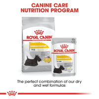 Free!!อาหารเปียก 1 ซอง Royal Canin Mini Derma comfort 1 kg อาหารสุนัขพันธุ์เล็ก สูตรบำรุงผิวหนัง&amp;ผิวแพ้ง่าย  ขนาด 1 กก.