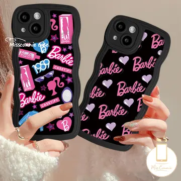 Cute Pink Barbies Doll With holder Phone Case For Iphone 11 12 13 14 Pro  Max X Xs Xr 7 8 Plus SE 2020 Soft Silicone TPU Cover