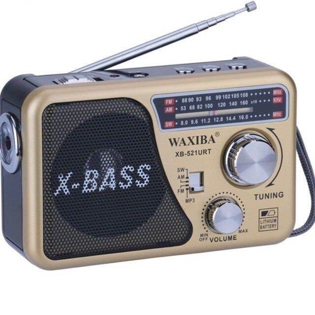 Đài USB NGHE NHẠC WAXIBA XB-521URT RADIO AM FM SW ( có lựa chọn theo kèm  usb các dung lượng ) 